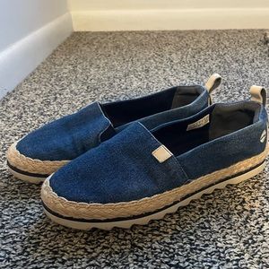 Timberland Barcelona Bay Slip-On Dark Blue Canvas Casual Shoes Size 8.5